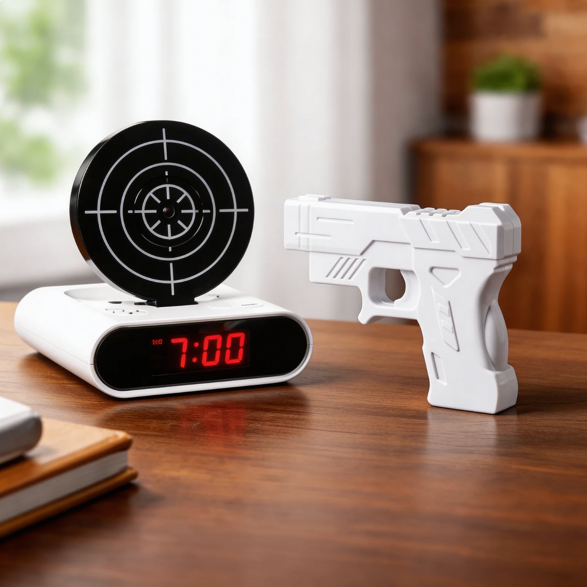 Shooting Alarm Clock