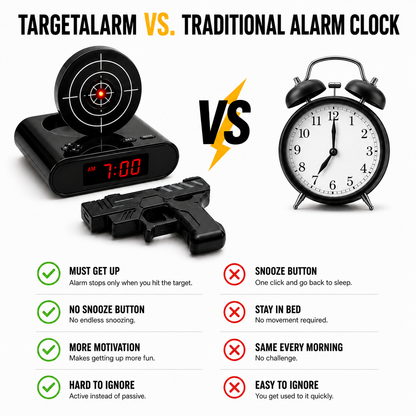 Shooting Alarm Clock